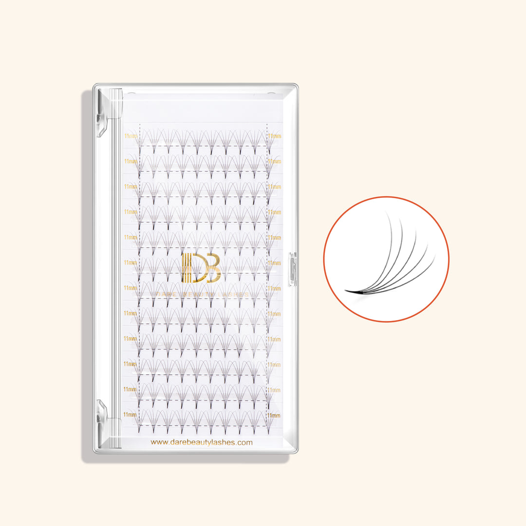 5D Pointy Base Premade Volume Fans Eyelash Extensions 0.07MM