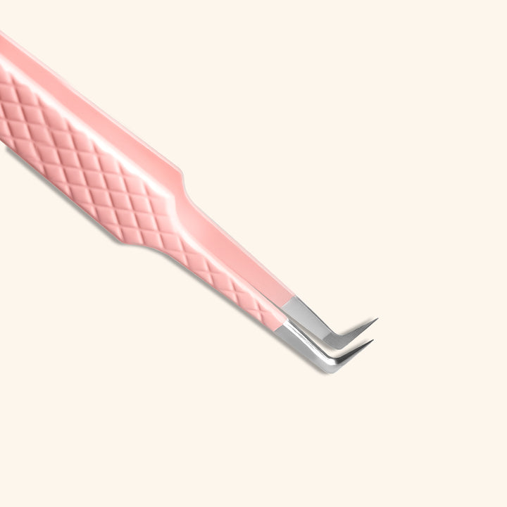 DP-02 Pink Fiber Tweezers For Eyelash Extension