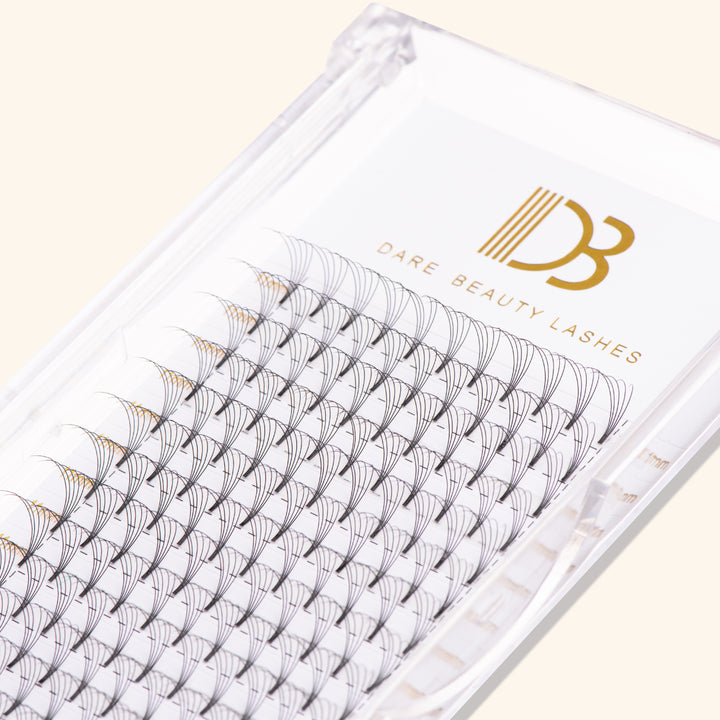 5D Short Stem Premade Volume Fans Eyelash Extensions 0.07MM
