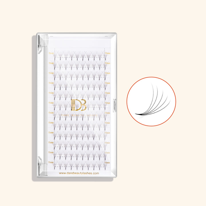 5D Pointy Base Premade Volume Fans Eyelash Extensions 0.07MM