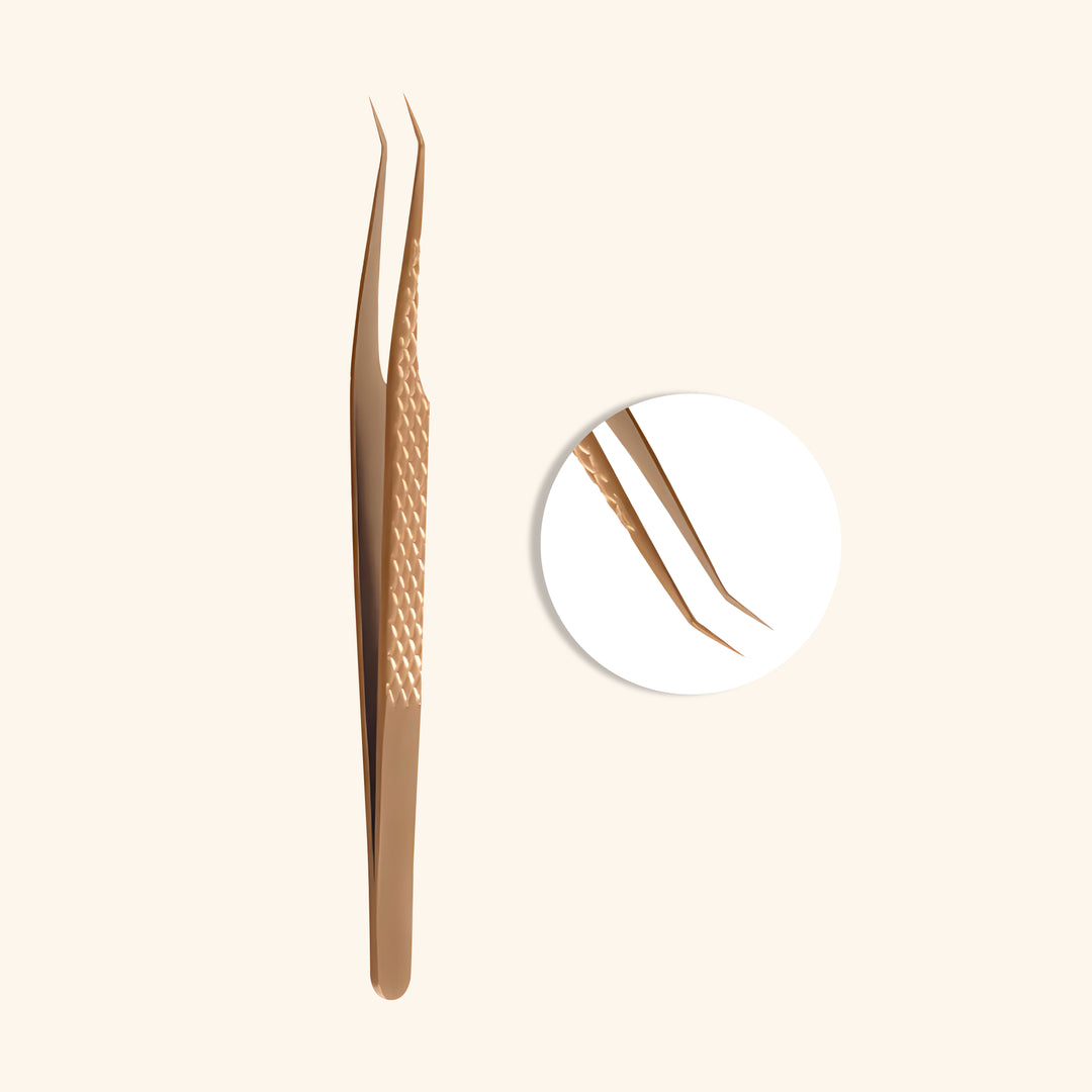 Gold Tweezers For Eyelash Extension
