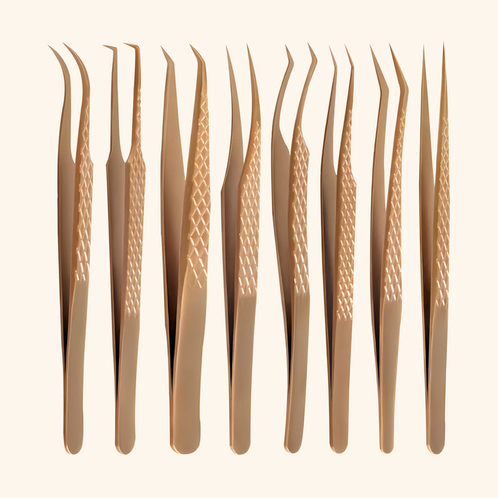 Gold Tweezers For Eyelash Extension