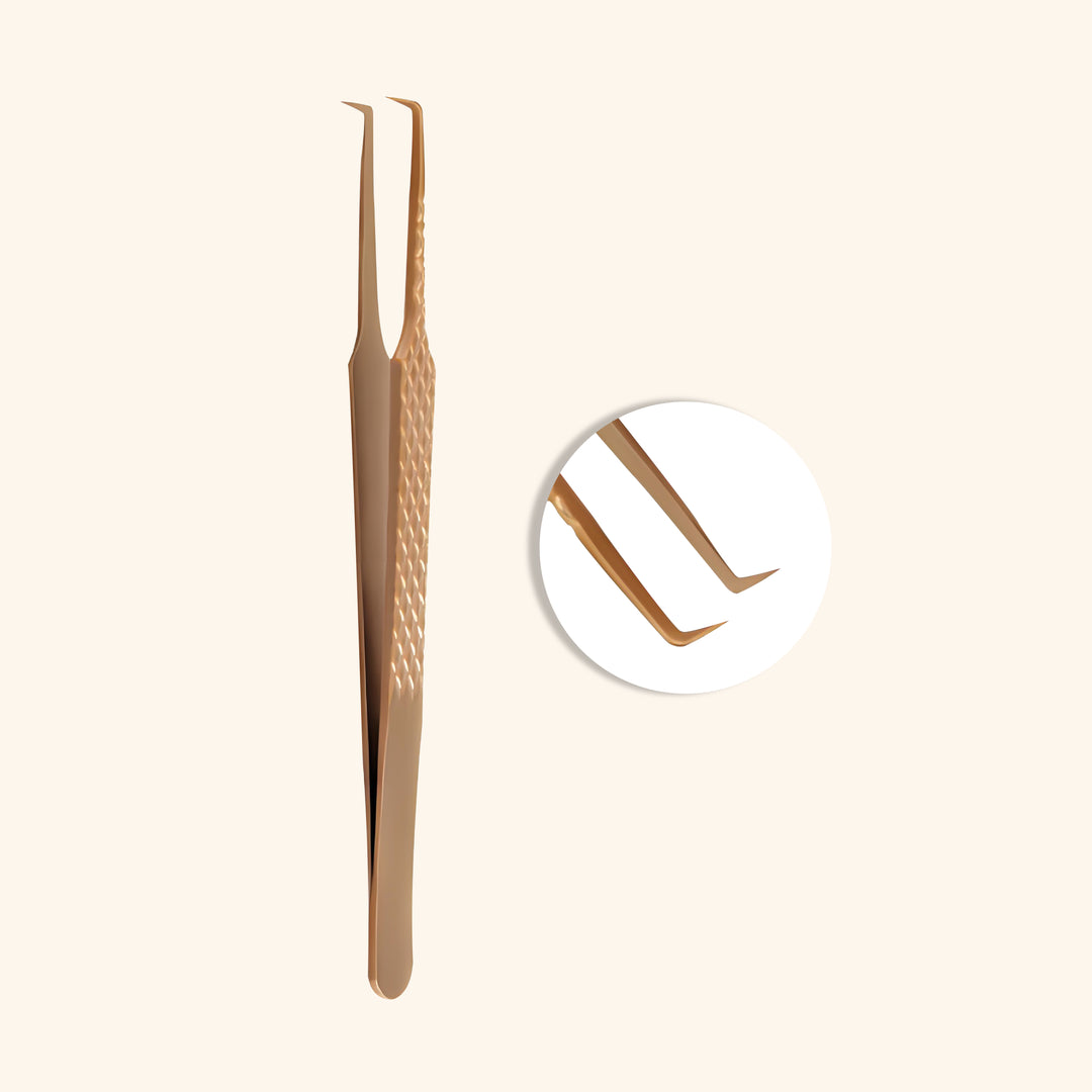Gold Tweezers For Eyelash Extension