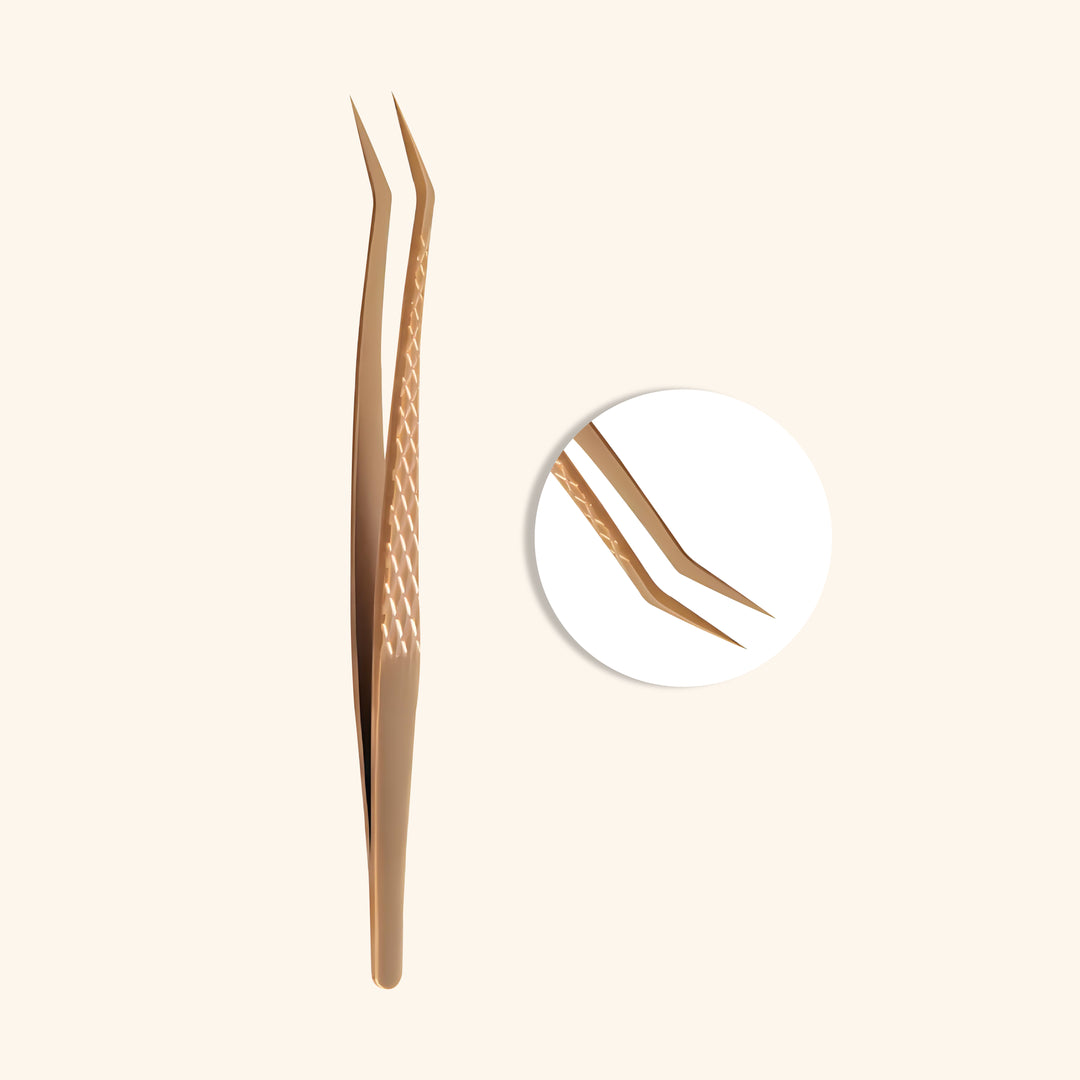 Gold Tweezers For Eyelash Extension