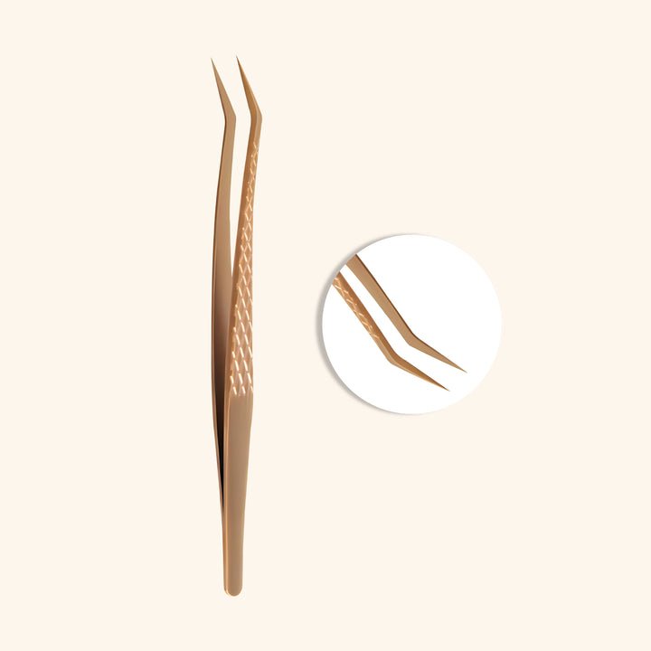 Gold Tweezers For Eyelash Extension