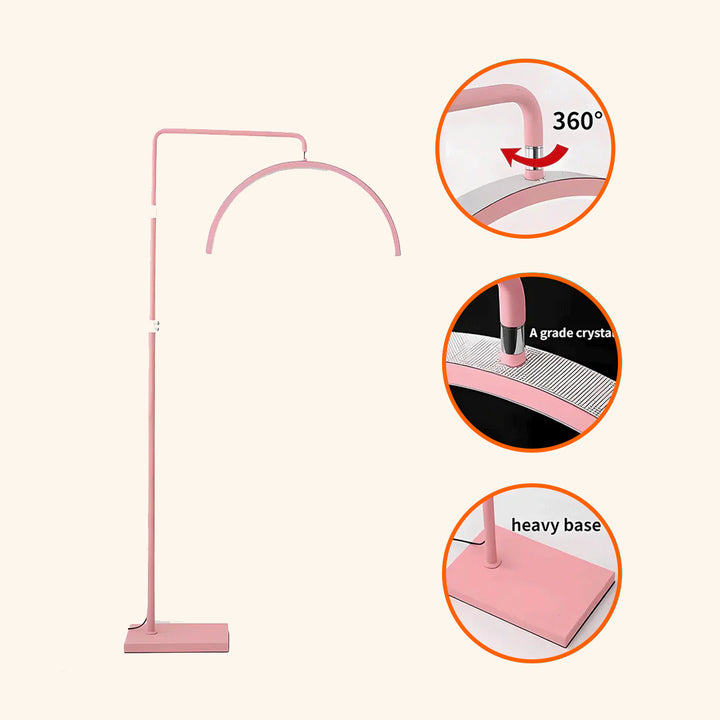 Diamond LED Moon Half Lamp for Eyelash Extensions