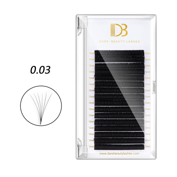 0.03MM Easy Fanning Eyelash Extensions-16rows